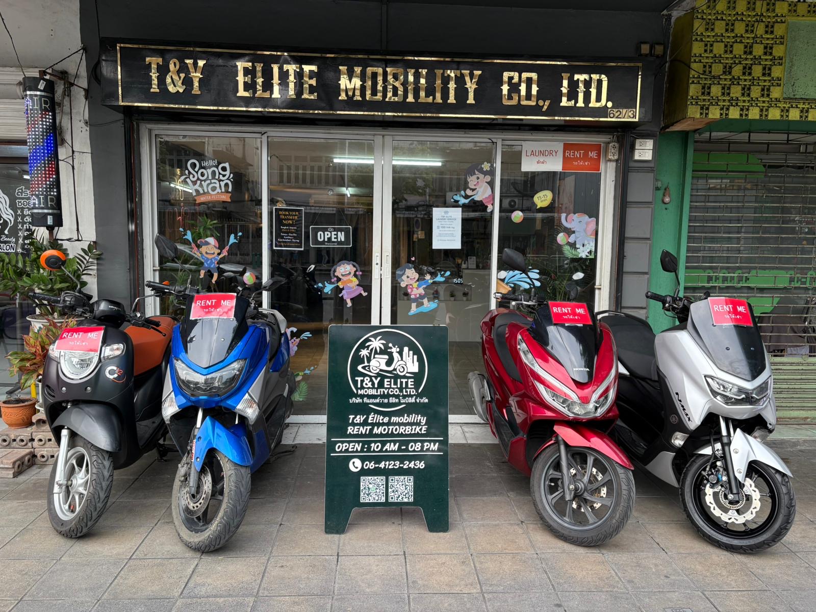 T&Y Elite Mobility motorbike rental shop in Bangkok